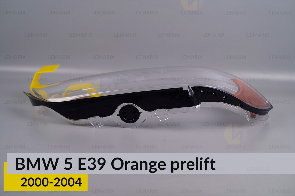 Скло фари BMW 5 E39 Orange (2000-2004) рест праве