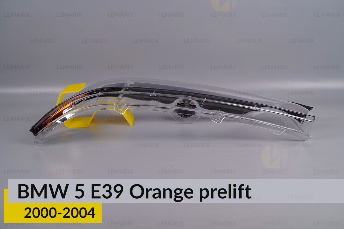 Скло фари BMW 5 E39 Orange (2000-2004) рест праве