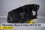 Корпус фари Mercedes-Benz A-Class W176 (2015-2018) рест лівий