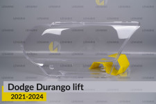 Скло фари Dodge Durango (2021-2024) рест праве
