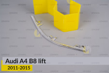 Хромована декоративна маска середня Audi A4 B8 (2011-2015) рест права