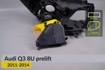 Кришка ковпак заглушка фари Audi Q3 8U (2011-2014) дорест права
