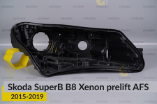 Корпус фари Skoda SuperB B8 Xenon AFS (2015-2019) дорест правий