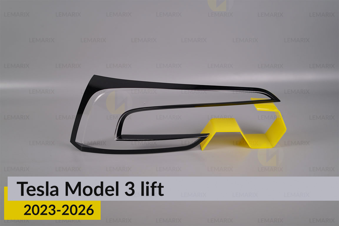 Скло заднього ліхтаря внутрішнє в кришці багажника Tesla Model 3 (2023-2026) рест ліве