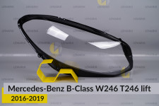 Скло фари Mercedes-Benz B-Class W246 T246 (2016-2019) рест праве