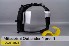Стекло фары Mitsubishi Outlander 4 (2021-2026) дорест правое