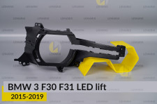 Декоративна маска мала зовнішня BMW 3 F30 F31 LED (2015-2019) рест права