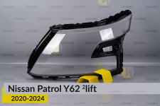 Скло фари Nissan Patrol Y62 (2020-2024) 2 рест ліве