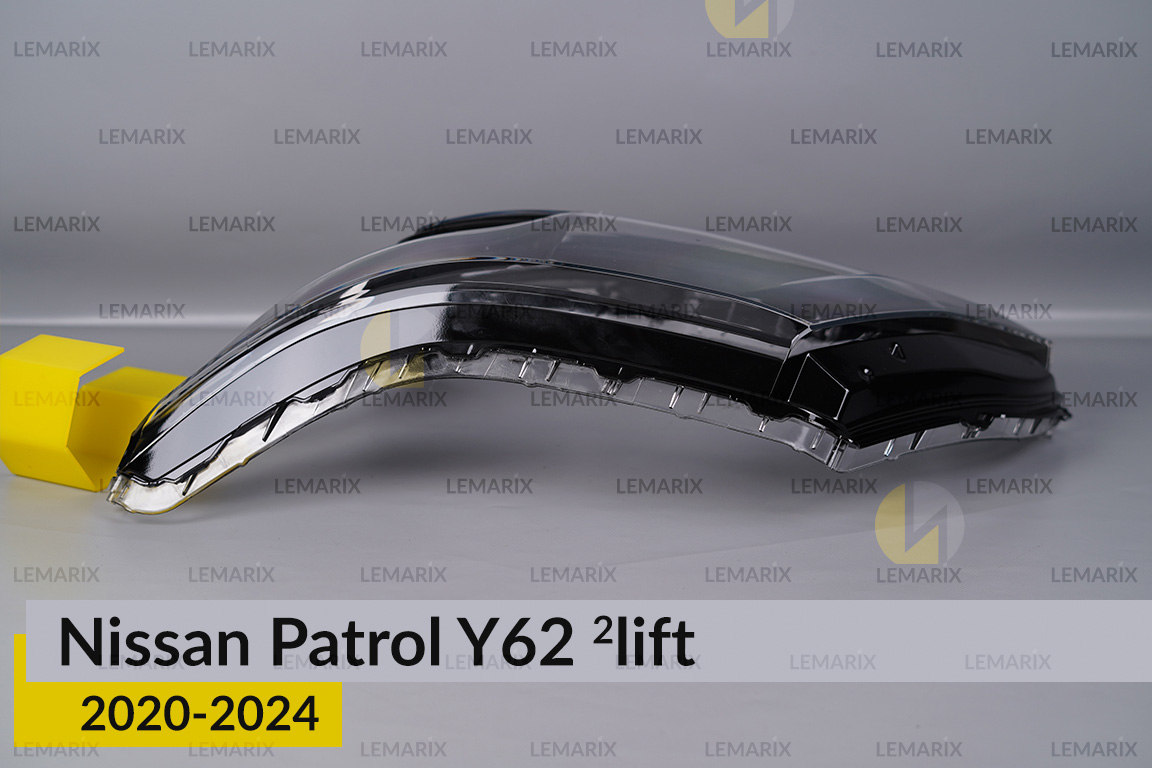 Скло фари Nissan Patrol Y62 (2020-2024) 2 рест ліве