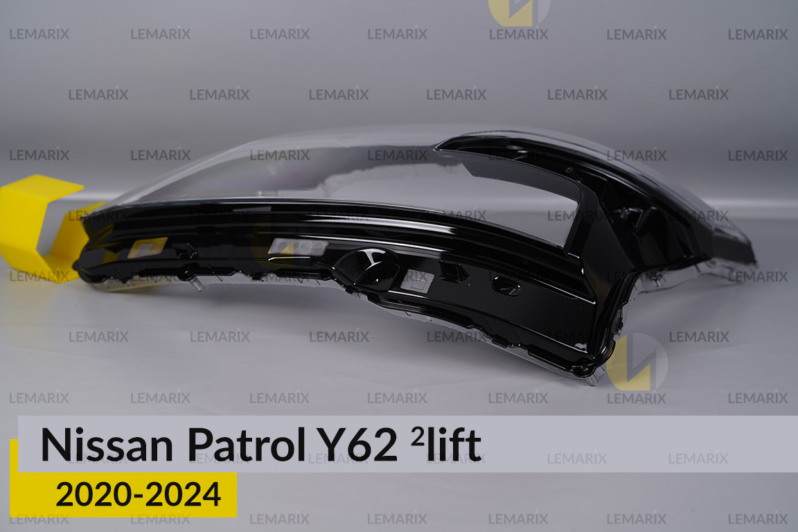 Скло фари Nissan Patrol Y62 (2020-2024) 2 рест ліве