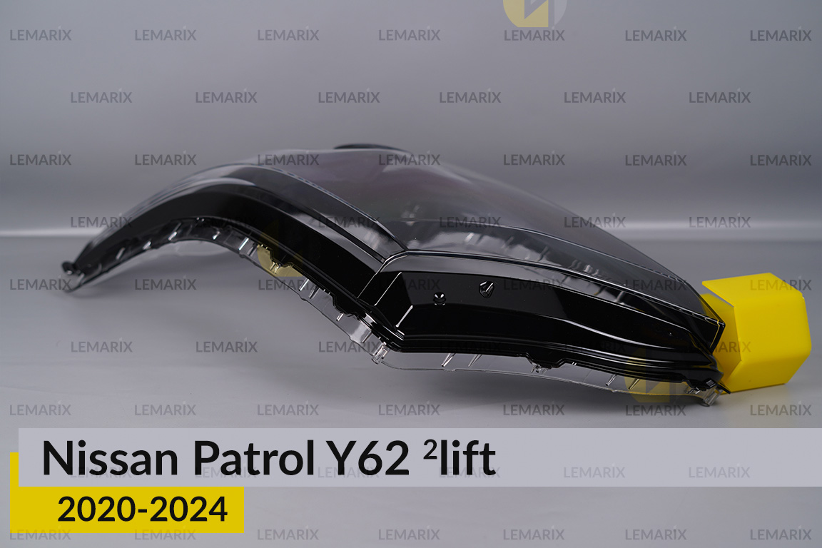 Скло фари Nissan Patrol Y62 (2020-2024) 2 рест ліве