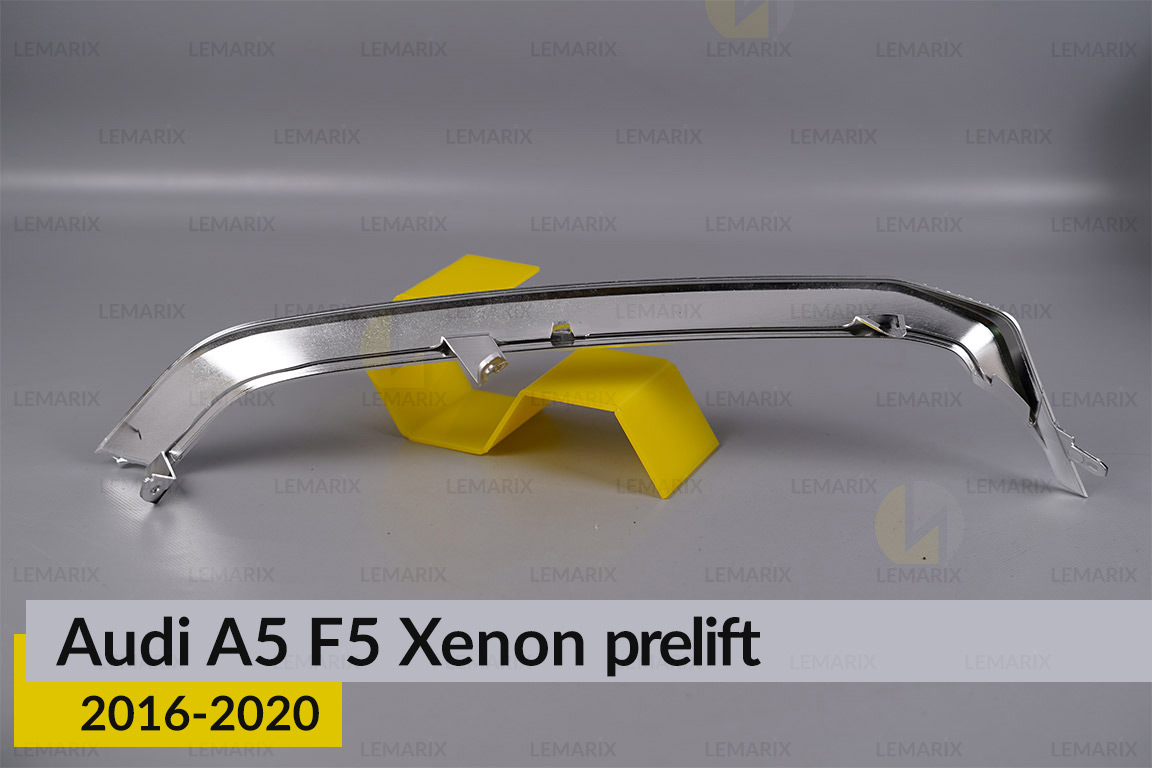 Хромована декоративна маска нижня Audi A5 F5 Xenon (2016-2020) дорест ліва