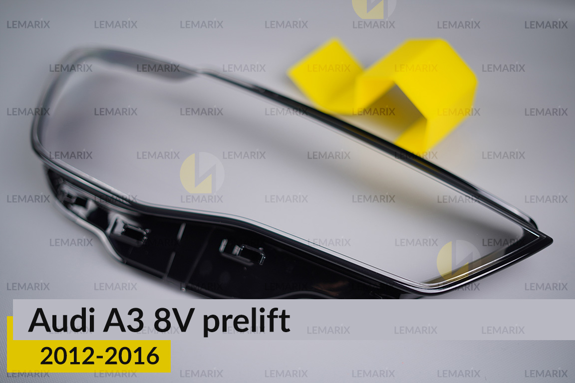 Скло фари Audi A3 8V (2012-2016) дорест праве