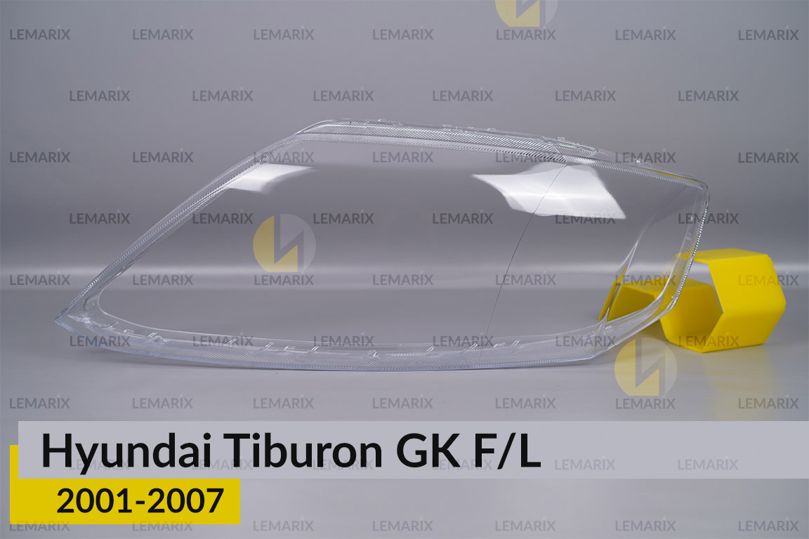 Скло фари Hyundai Tiburon GK F/L (2001-2007) ліве