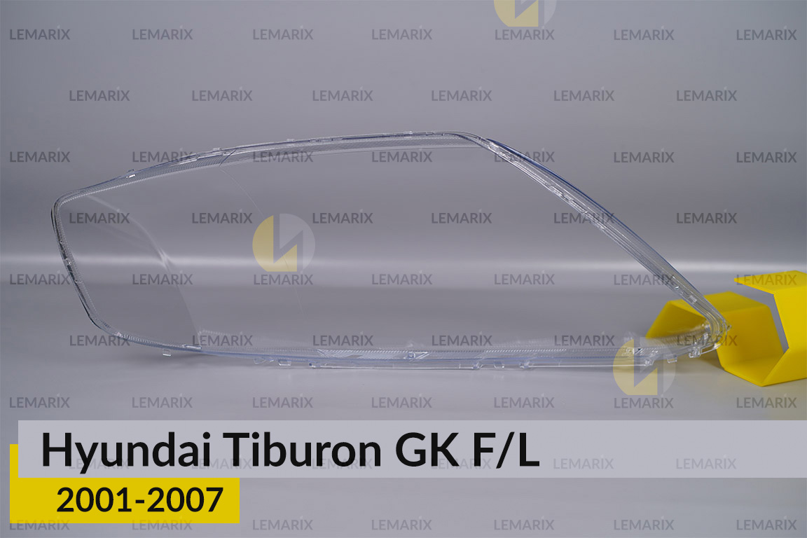 Скло фари Hyundai Tiburon GK F/L (2001-2007) ліве