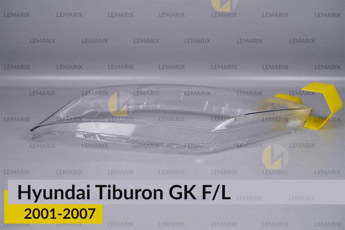 Скло фари Hyundai Tiburon GK F/L (2001-2007) ліве