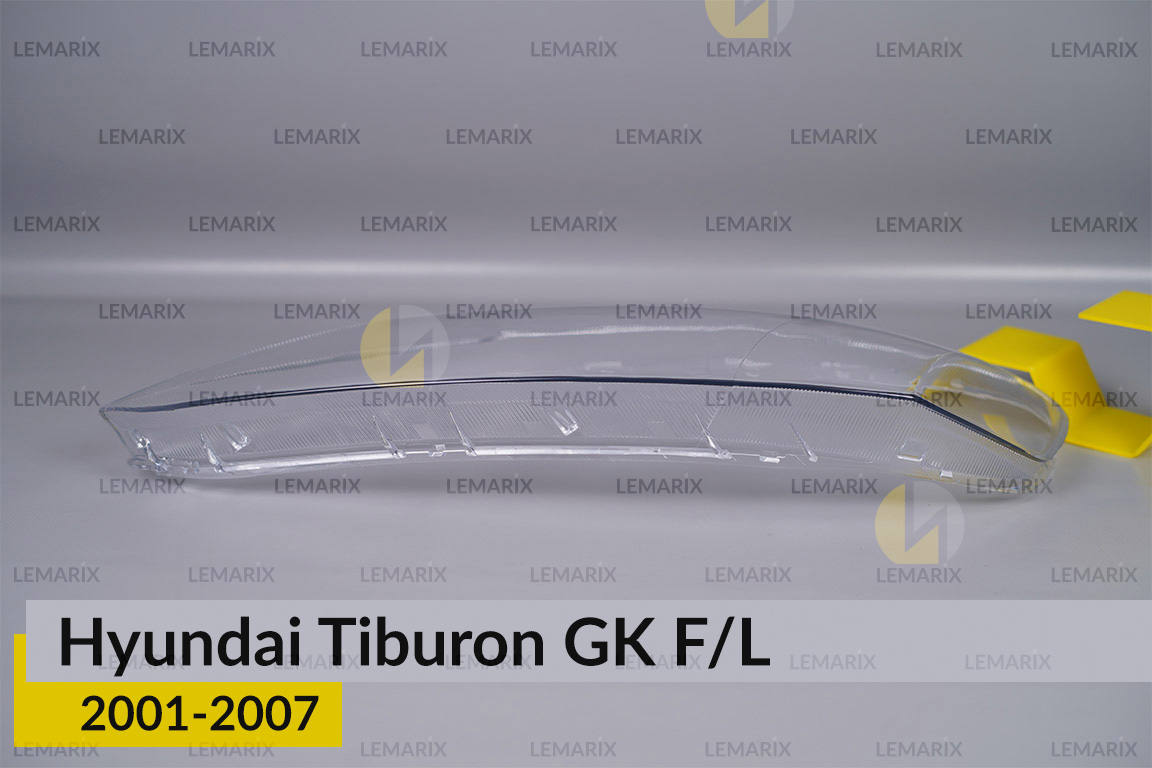 Скло фари Hyundai Tiburon GK F/L (2001-2007) ліве