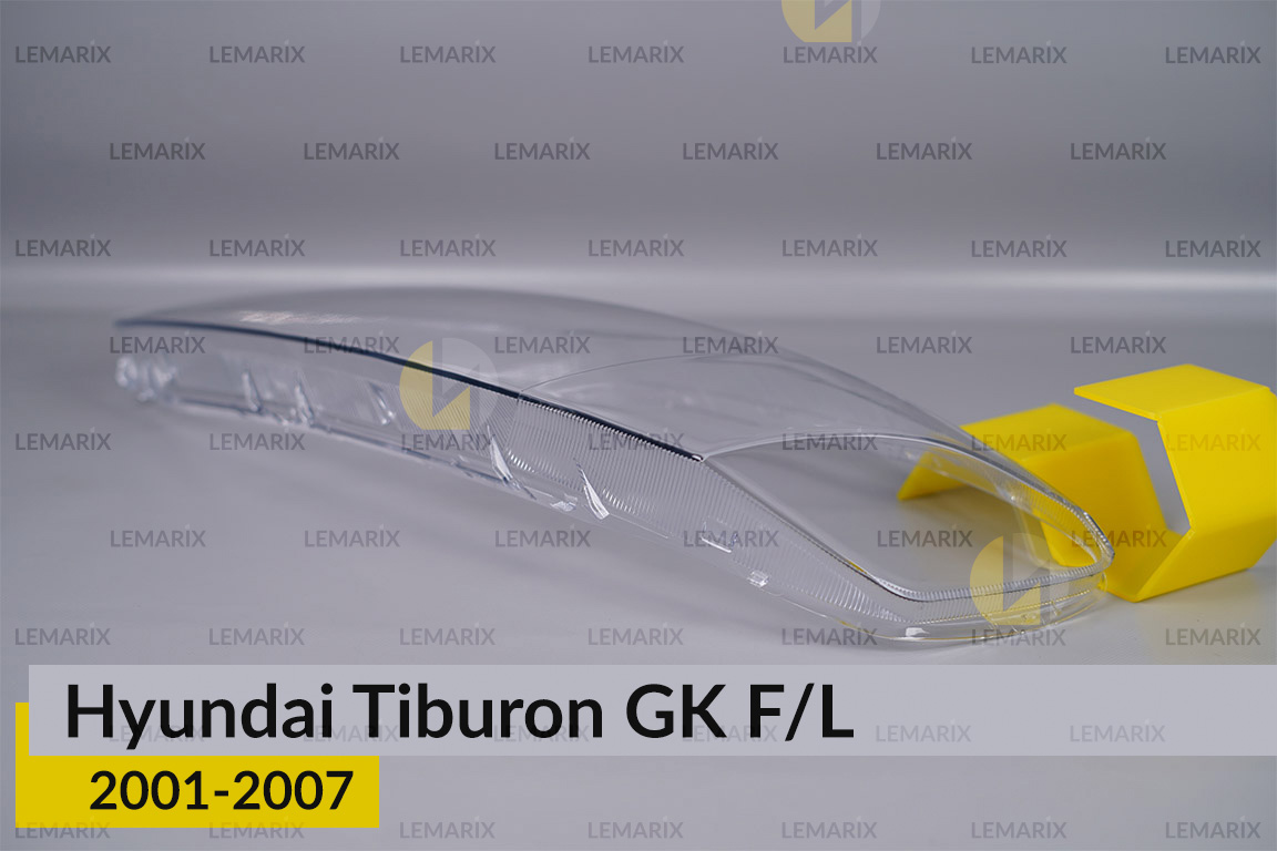 Скло фари Hyundai Tiburon GK F/L (2001-2007) ліве