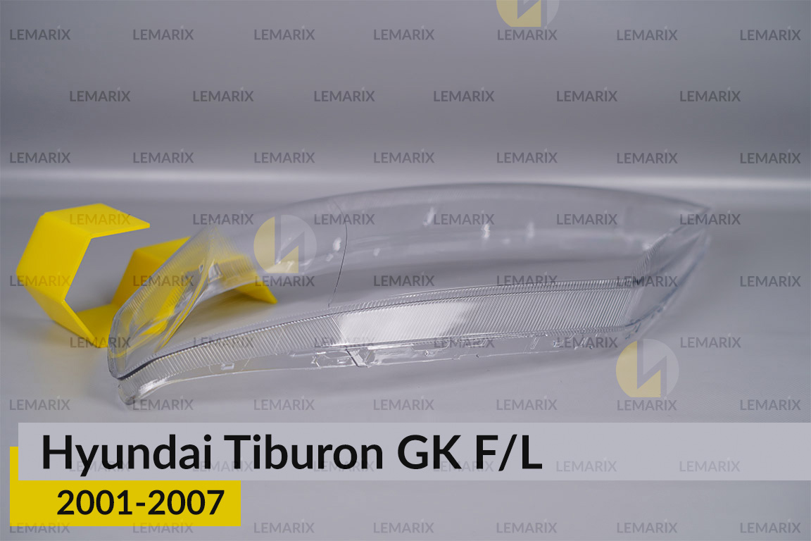 Скло фари Hyundai Tiburon GK F/L (2001-2007) ліве