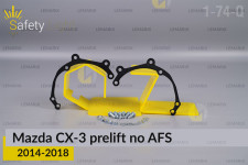 Перехідна рамка для Mazda CX-3 DK no AFS (2014-2018) дорест