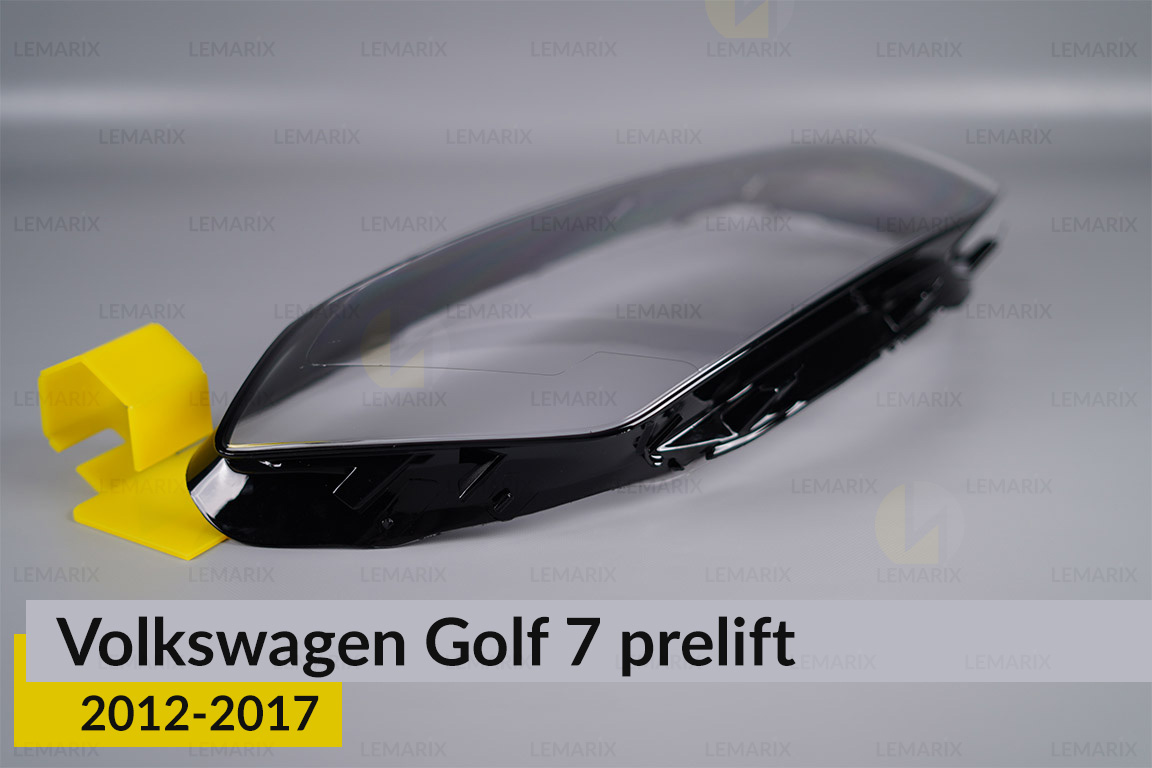 Скло фари VW Volkswagen Golf 7 (2012-2017) полоски дорест праве