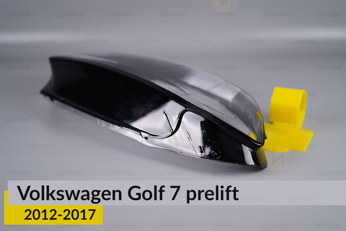 Скло фари VW Volkswagen Golf 7 (2012-2017) полоски дорест праве