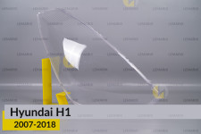 Скло фари Hyundai H1 (2007-2018) праве