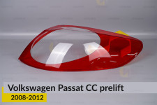 Скло заднього ліхтаря зовнішнє в крилі VW Volkswagen Passat CC (2008-2012) дорест праве