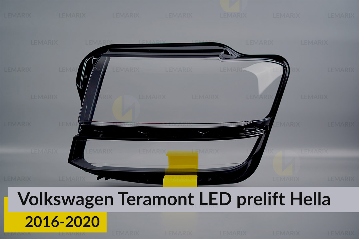 Скло фари VW Volkswagen Teramont LED Hella (2016-2020) дорест ліве