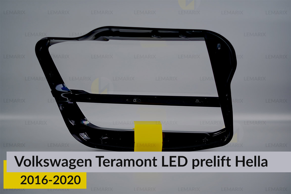 Скло фари VW Volkswagen Teramont LED Hella (2016-2020) дорест ліве