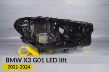 Корпус фари BMW X3 G01 LED (2021-2024) рест правий