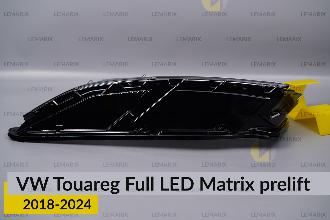 Скло фари VW Volkswagen Touareg Full LED Matrix (2018-2024) дорест ліве