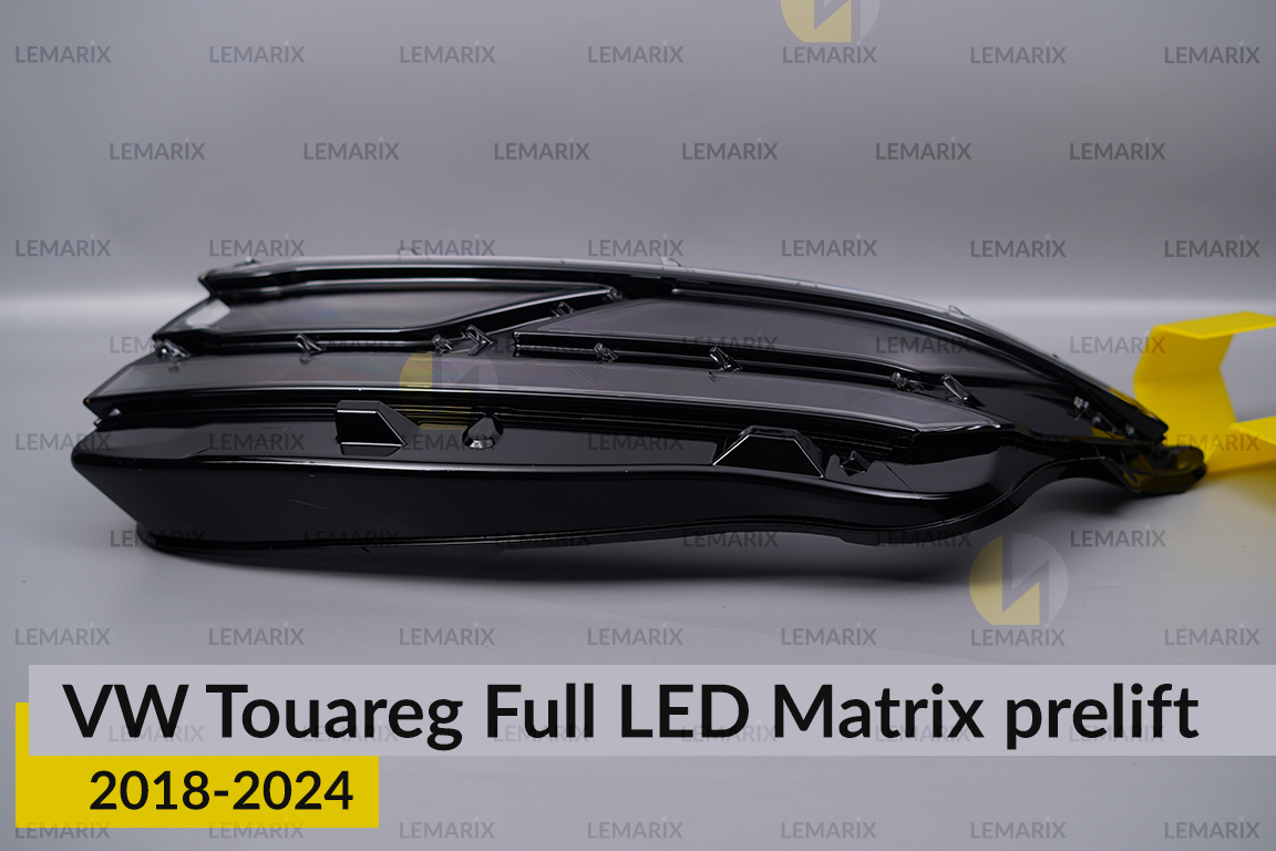 Скло фари VW Volkswagen Touareg Full LED Matrix (2018-2024) дорест ліве