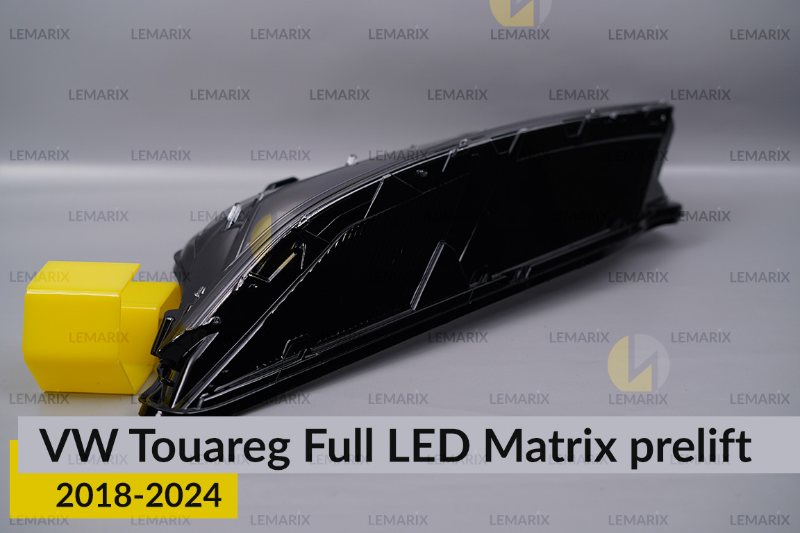 Скло фари VW Volkswagen Touareg Full LED Matrix (2018-2024) дорест ліве