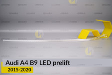 Світловод фари Audi A4 B9 LED (2015-2020) дорест довгий лівий