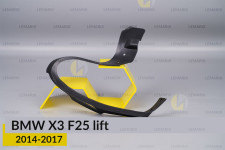Ущільнювач фари BMW X3 F25 (2014-2017) рест правий
