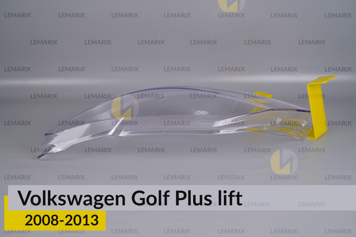 Скло фари VW Volkswagen Golf Plus (2008-2013) рест ліве