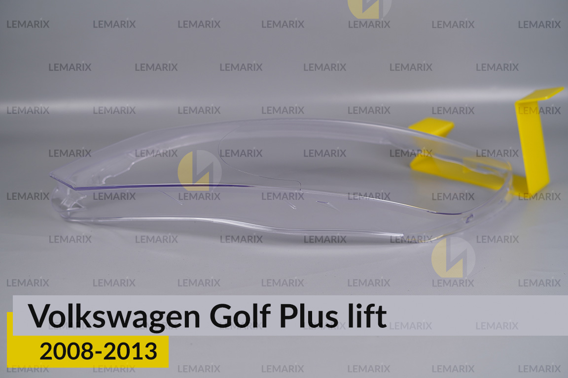 Скло фари VW Volkswagen Golf Plus (2008-2013) рест ліве