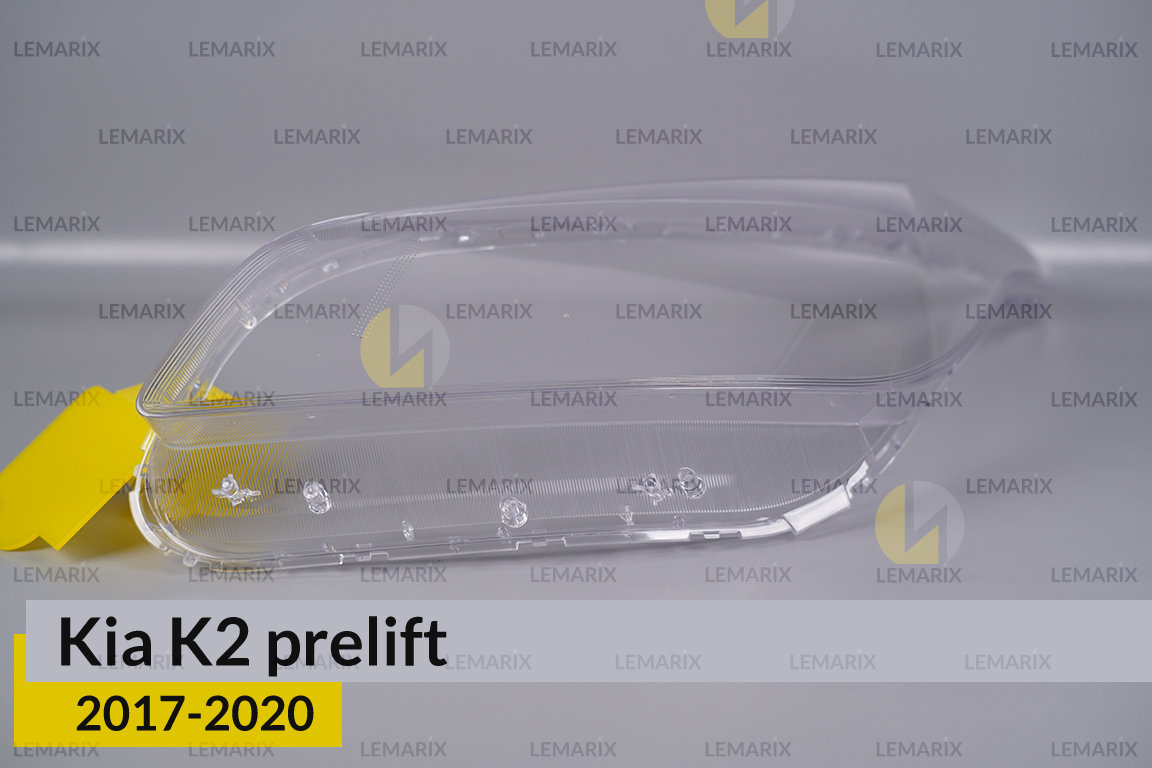 Скло фари Kia K2 (2017-2020) дорест ліве