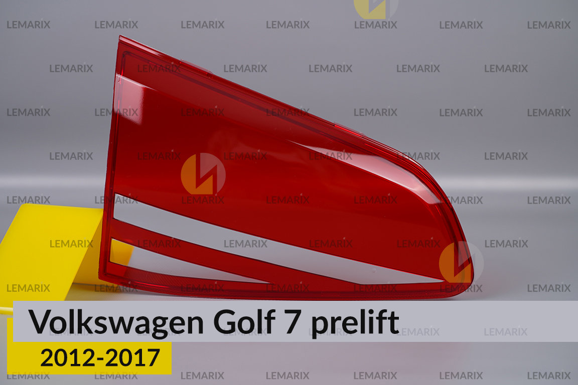 Скло заднього ліхтаря внутрішнє в кришці багажника VW Volkswagen Golf 7 (2012-2017) дорест ліве