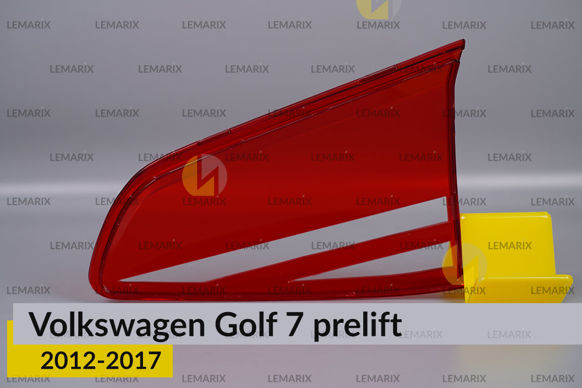 Скло заднього ліхтаря внутрішнє в кришці багажника VW Volkswagen Golf 7 (2012-2017) дорест ліве
