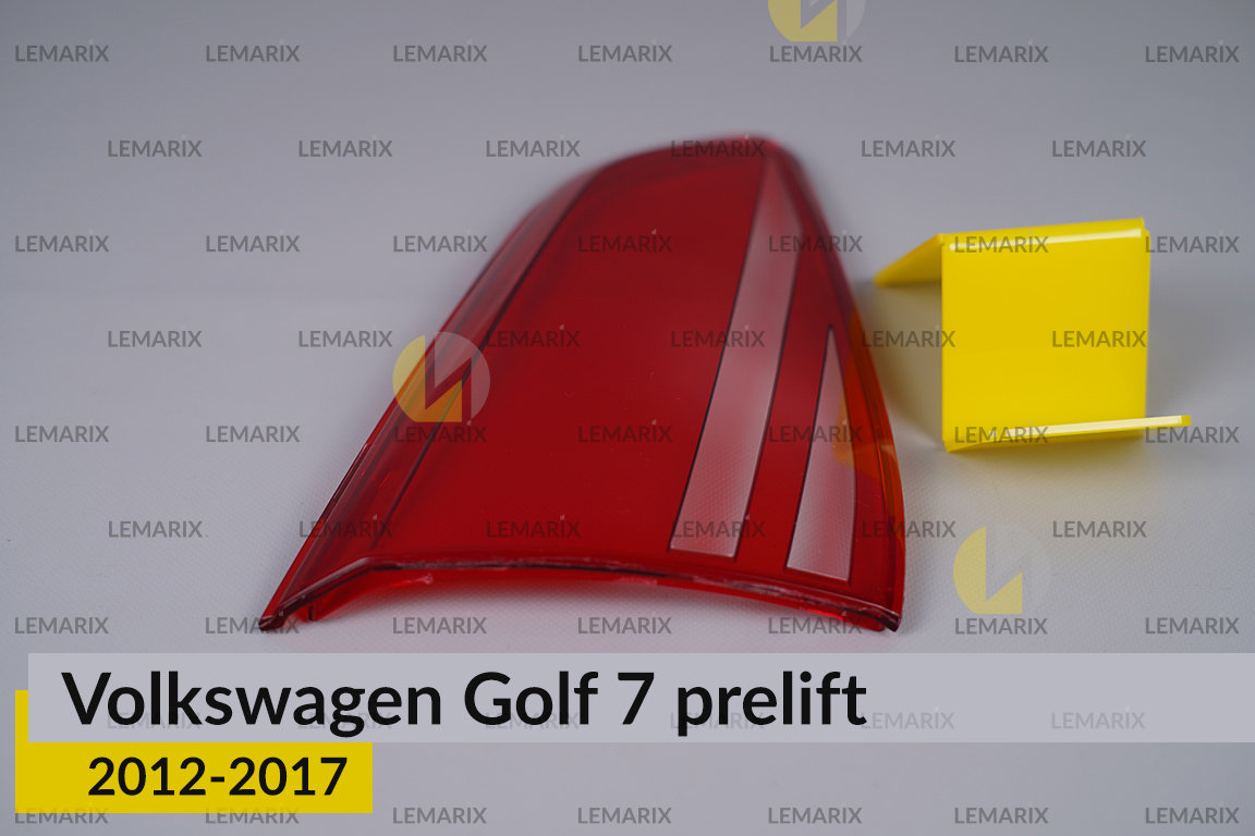 Скло заднього ліхтаря внутрішнє в кришці багажника VW Volkswagen Golf 7 (2012-2017) дорест ліве