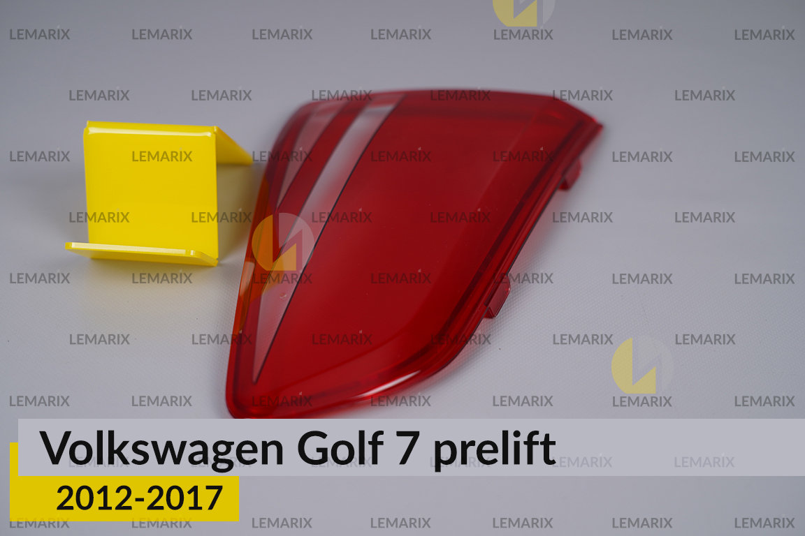 Скло заднього ліхтаря внутрішнє в кришці багажника VW Volkswagen Golf 7 (2012-2017) дорест ліве