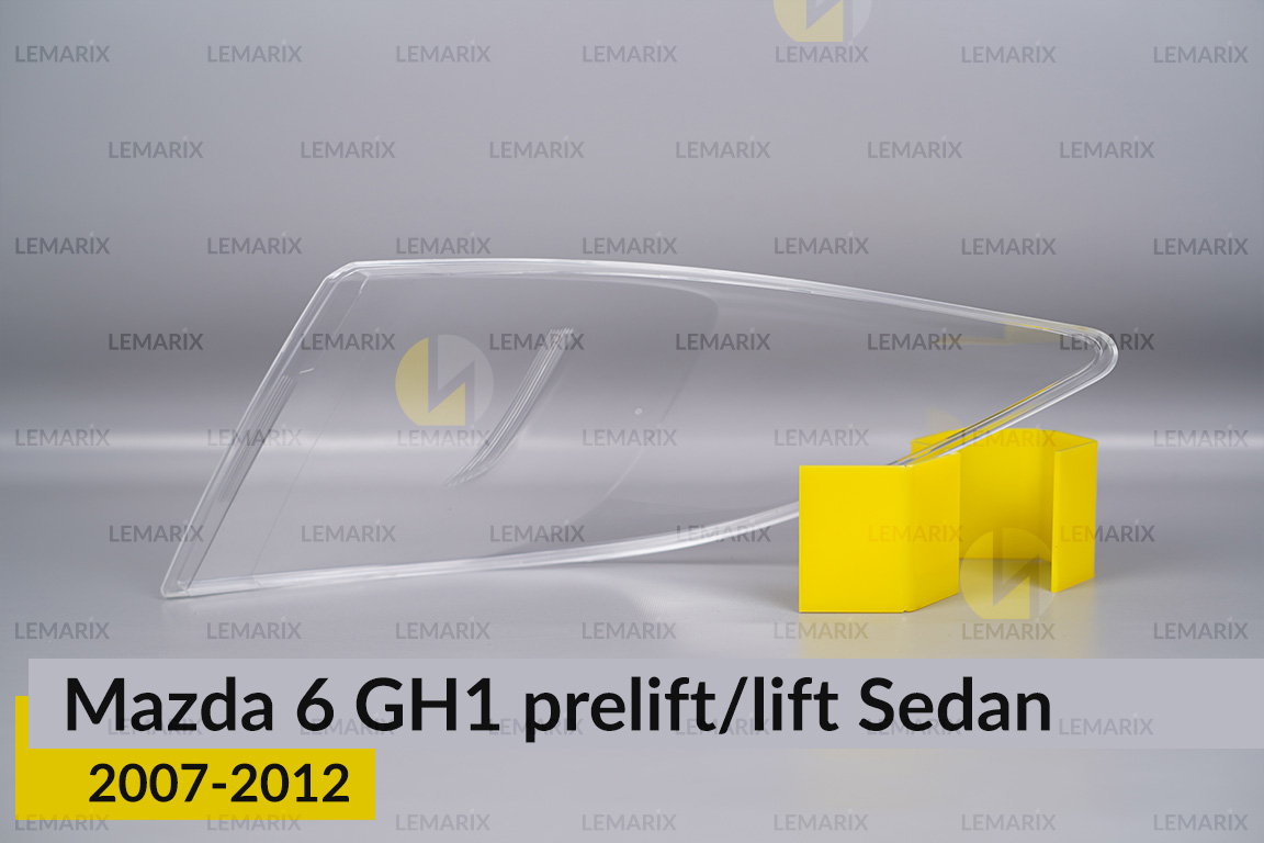 Скло заднього ліхтаря зовнішнє в крилі Mazda 6 GH1 Sedan (2007-2012) дорест/рест ліве