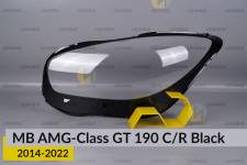 Скло фари Mercedes-Benz AMG-Class GT 190 C/R Black (2014-2022) ліве