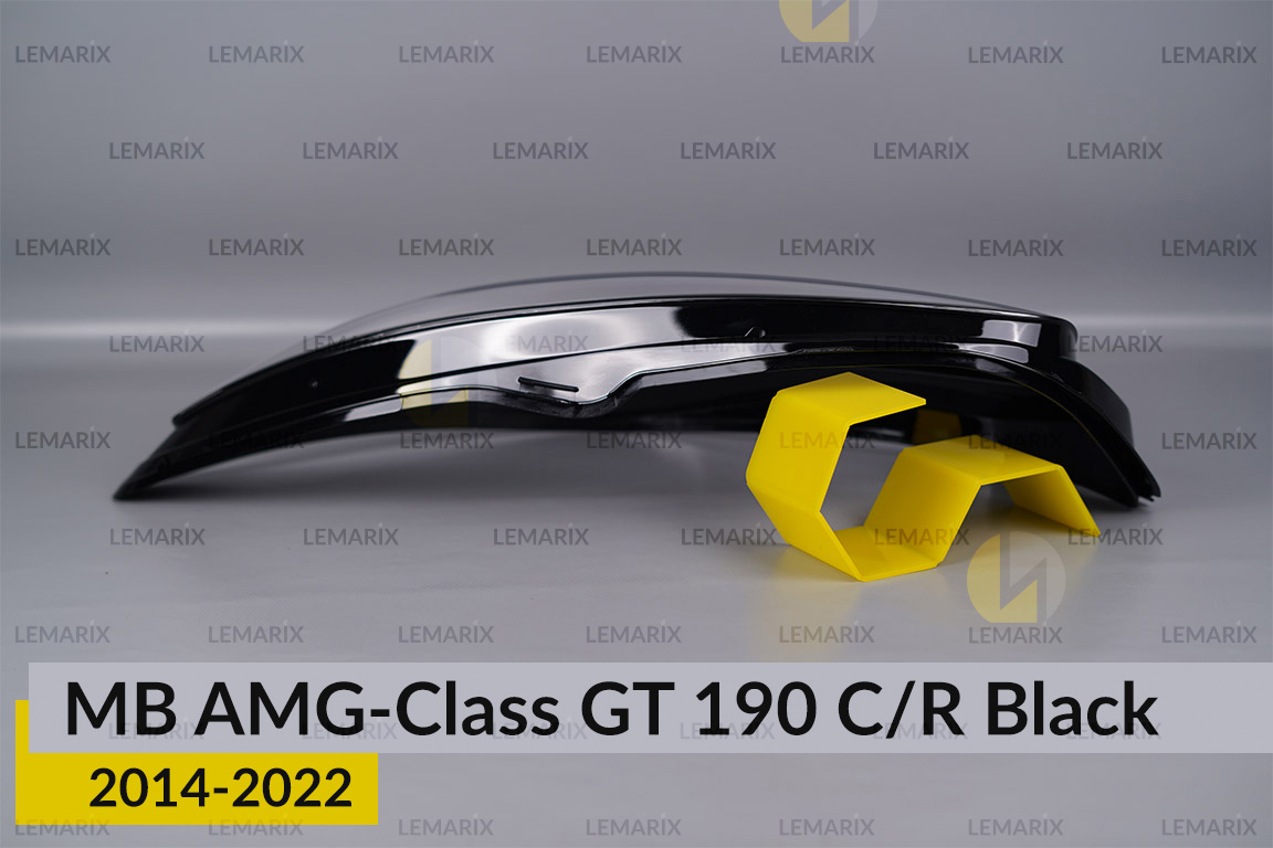 Скло фари Mercedes-Benz AMG-Class GT 190 C/R Black (2014-2022) ліве