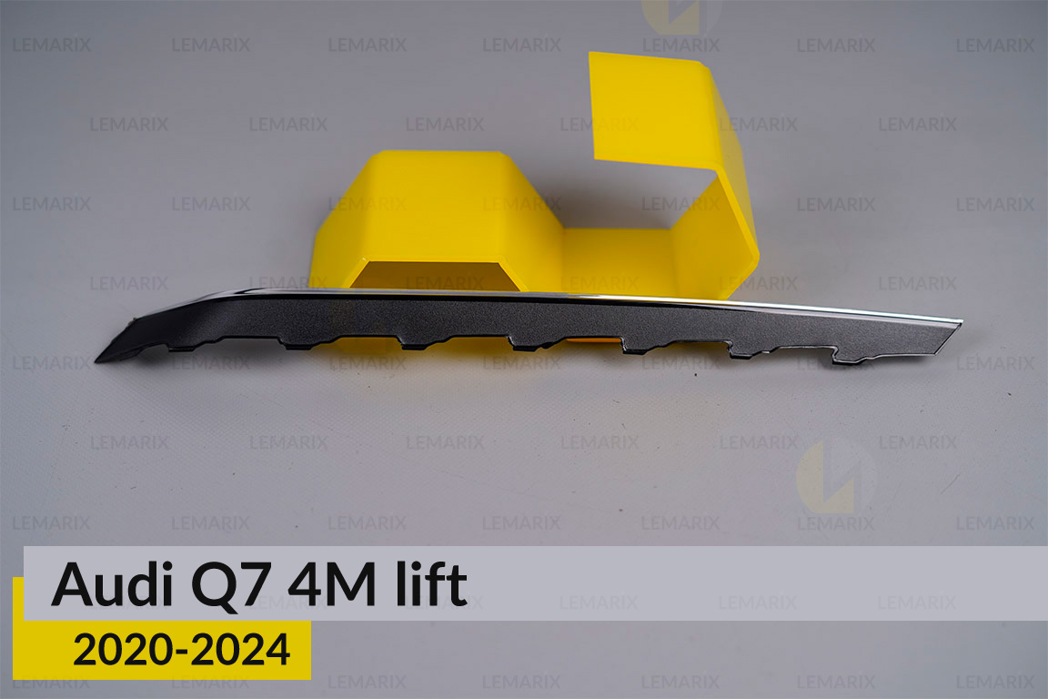 Хромована декоративна маска нижня Audi Q7 4M (2020-2024) рест ліва