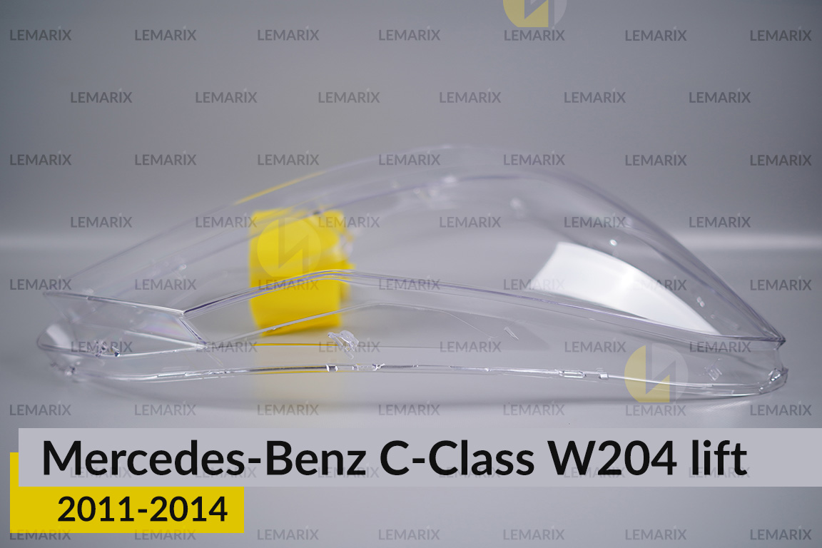 Скло фари Mercedes-Benz C-Class W204 (2011-2014) рест праве