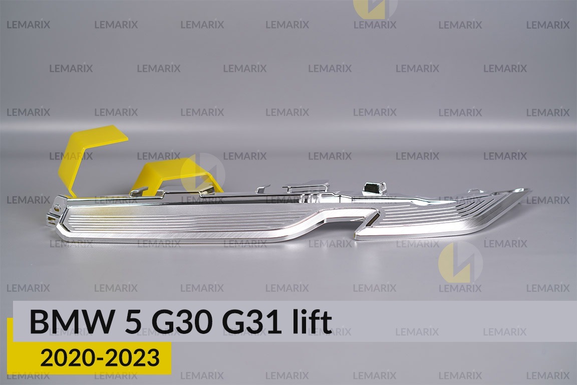 Хромована декоративна маска верхня BMW 5 G30 G31 (2020-2023) рест ліва