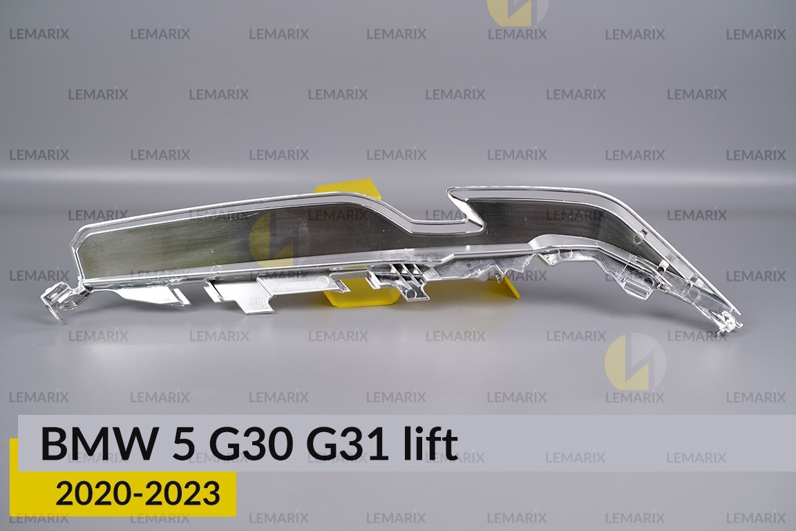 Хромована декоративна маска верхня BMW 5 G30 G31 (2020-2023) рест ліва